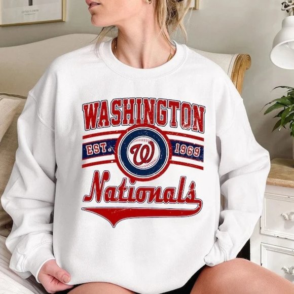 Washington Baseball Crewneck 1969 Sweatshirt, Vintage Washington baseball Shirt - Picture 1 of 2
